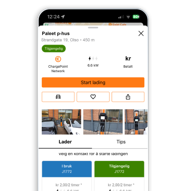 ChargePoint app mobile wallet screen