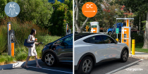 AC and DC rapid charging in use