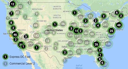 dc fast charging stations map Go Farther On The Chargepoint Network With New Express Charging dc fast charging stations map