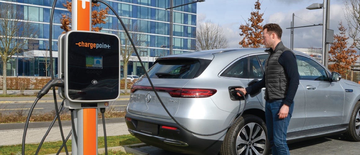 EV laden op het werk