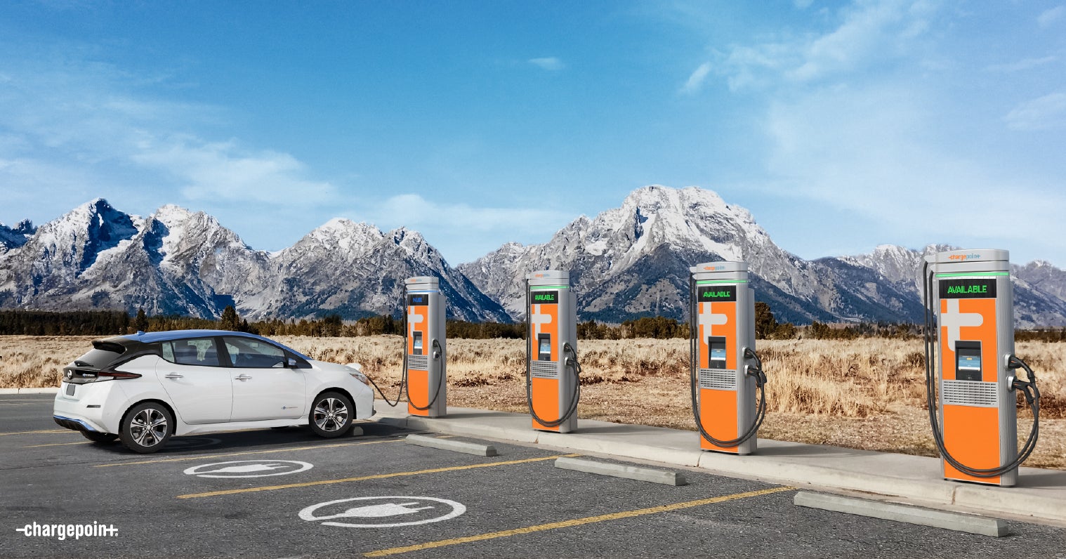 ChargePoint CPE250 at Rest Stop