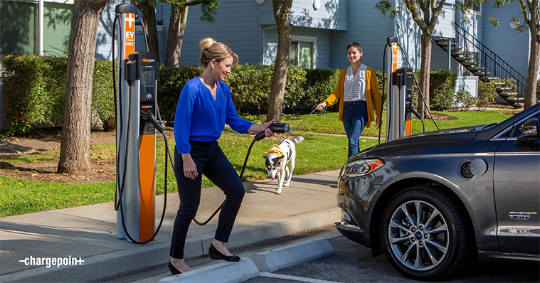 People with ChargePoint stations in condo community