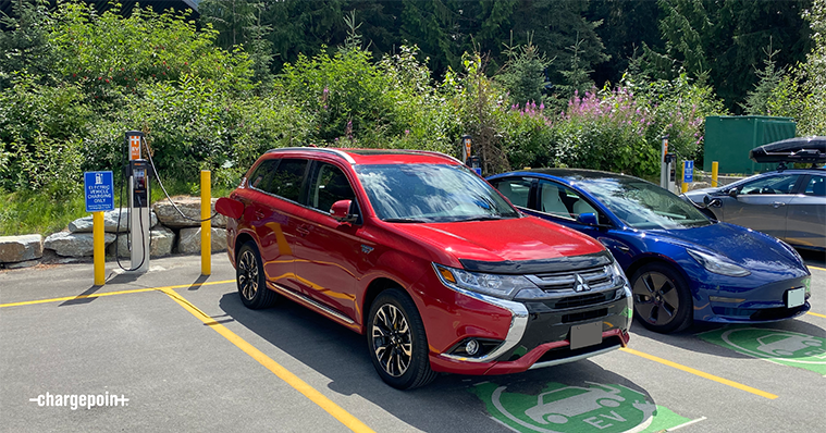 EVs charging in Canada