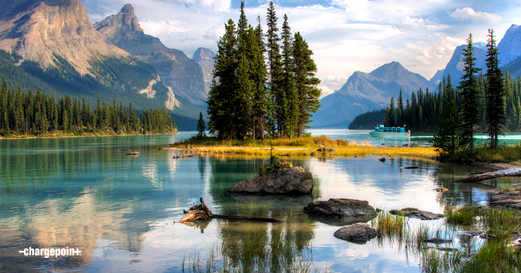 Charge your EV at Jasper National Park