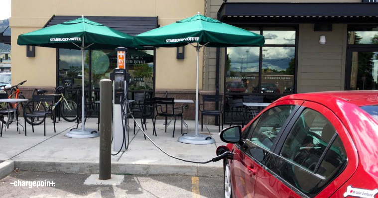 Grabbing Coffee while Charging