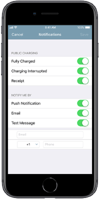 ChargePoint app - Notifications