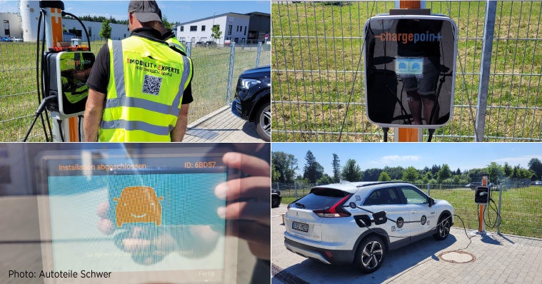 Autoteile-Schwer-installation