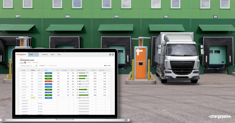 Fleet EV charging software from ChargePoint