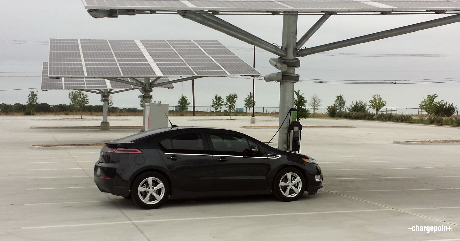 ChargePoint CT4000s with Solar