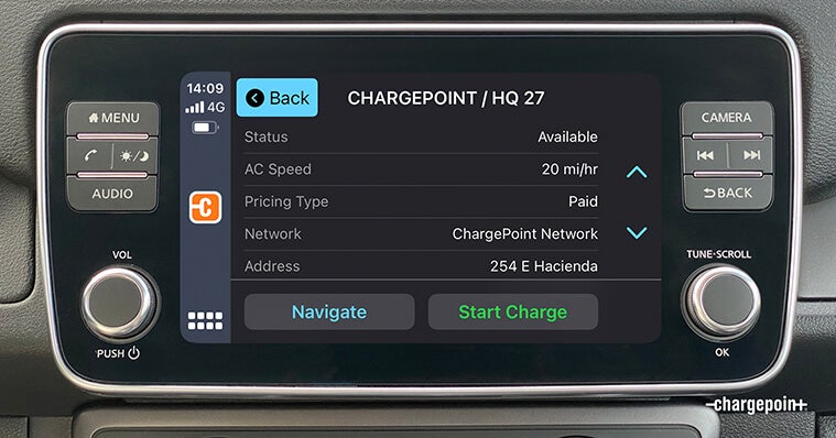 Use ChargePoint with CarPlay