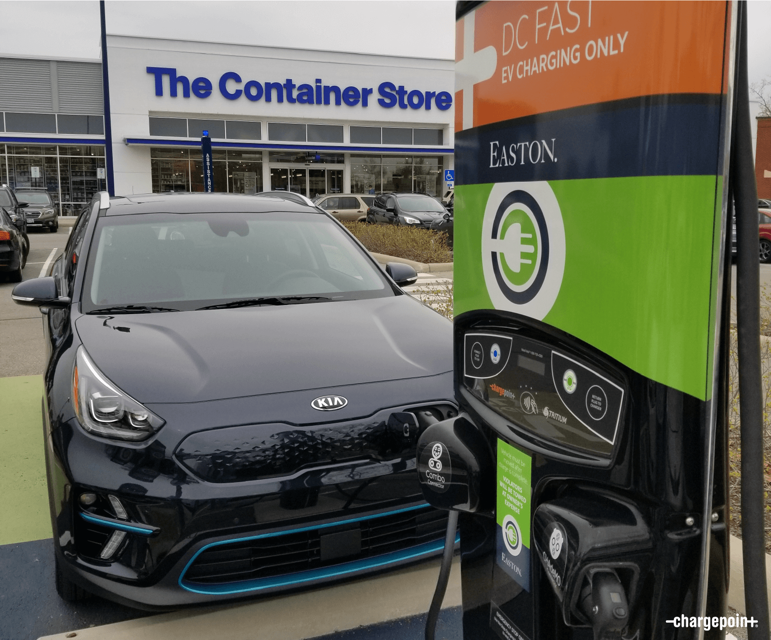 charging the kia Niro with ChargePoint