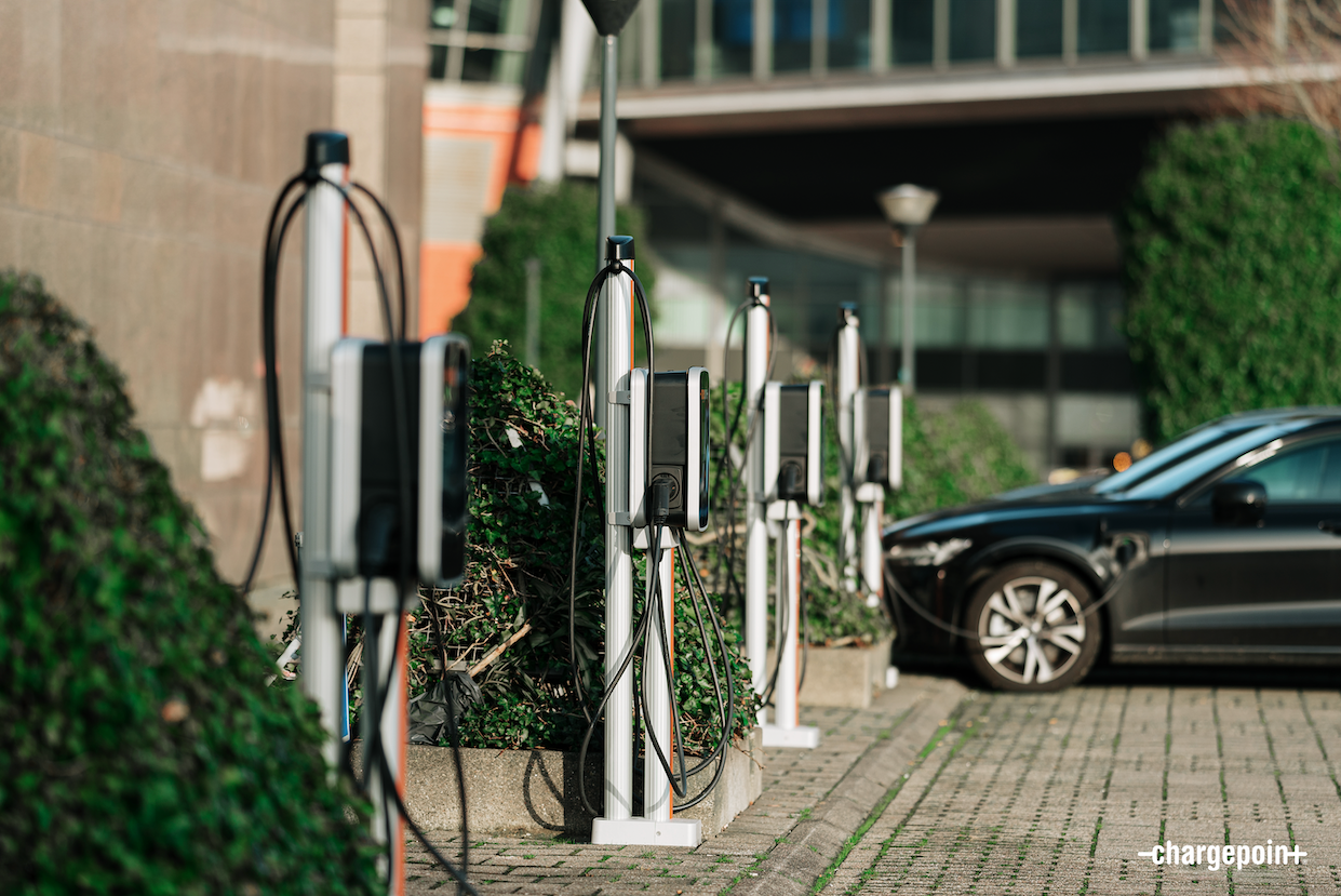 Carga de vehículos eléctricos de ChargePoint