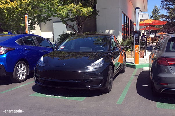 Tesla Model 3 Charging