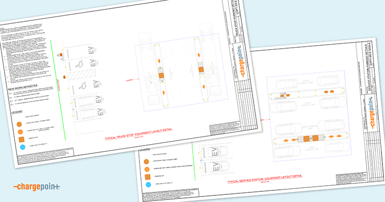 EV charging site design