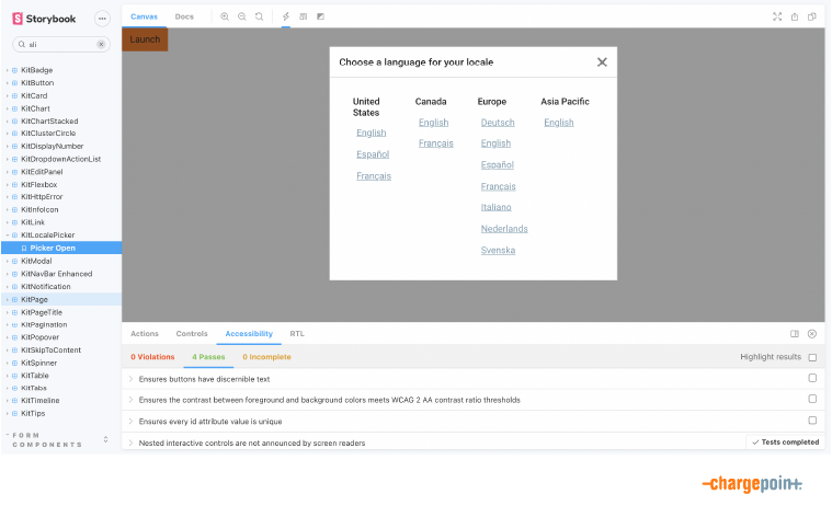 Web accessibility testing at ChargePoint