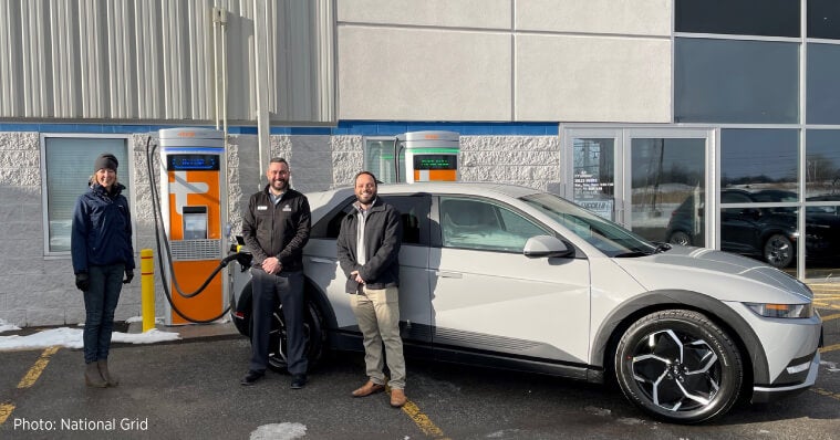 ChargePoint DC fast solution at Fuccillo Hyundai
