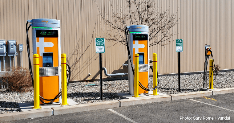 ChargePoint stations at Gary Rome Hyundai