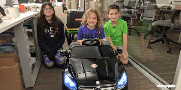 ChargePoint Hackathon_Kids loved their special EV