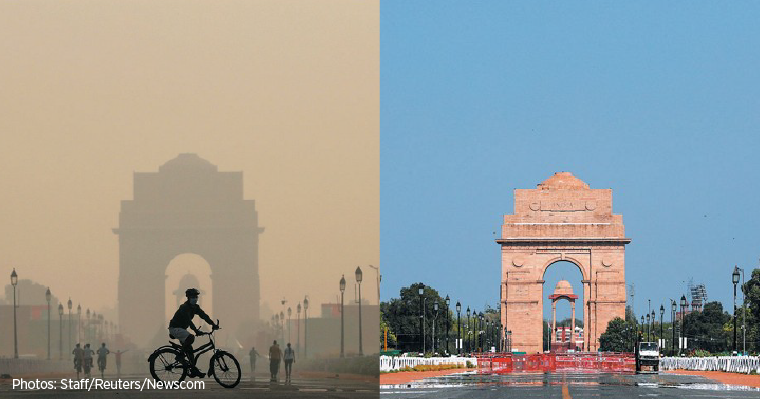 India pollution comparison