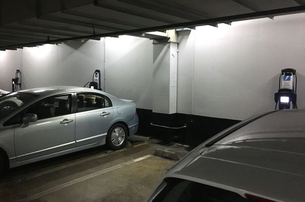 EVs charging at Alameda County facility