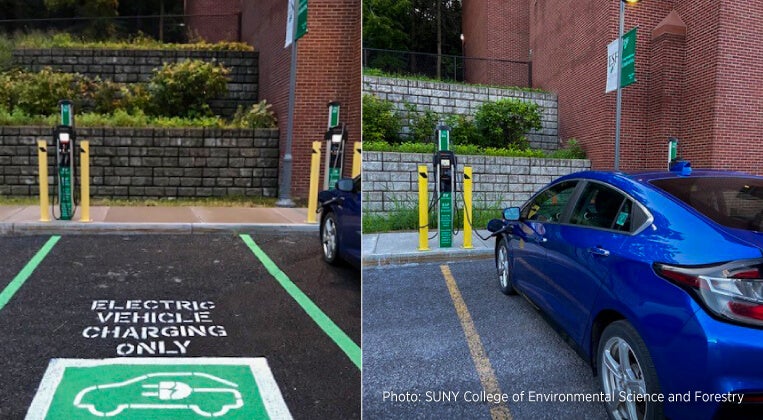 ChargePoint stations at SUNY ESF