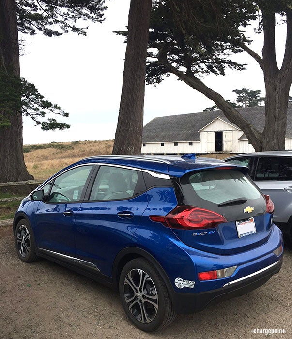 Bolt EV in Bodega Bay