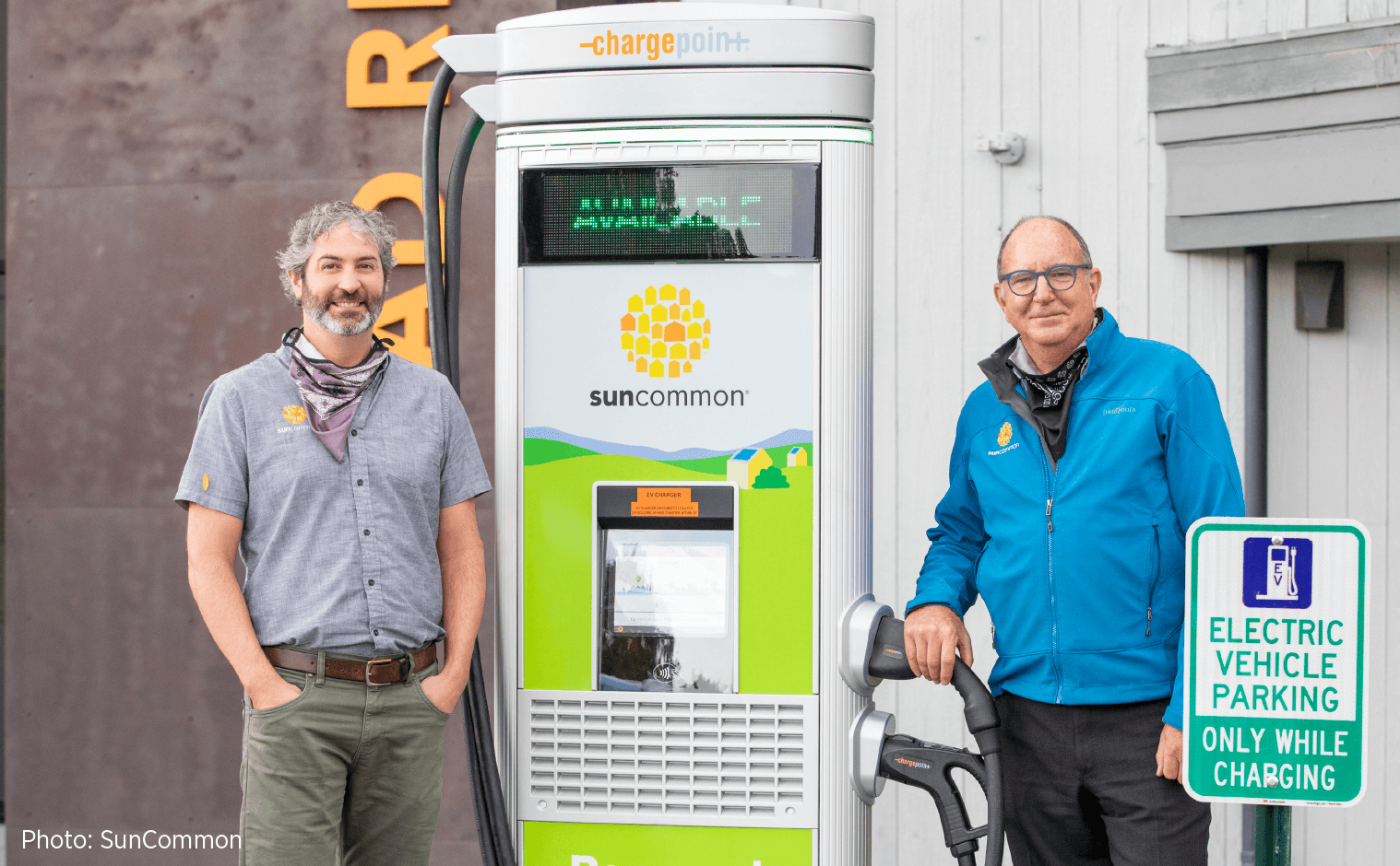 SunCommon founders fast charging at Mad River Taste Place
