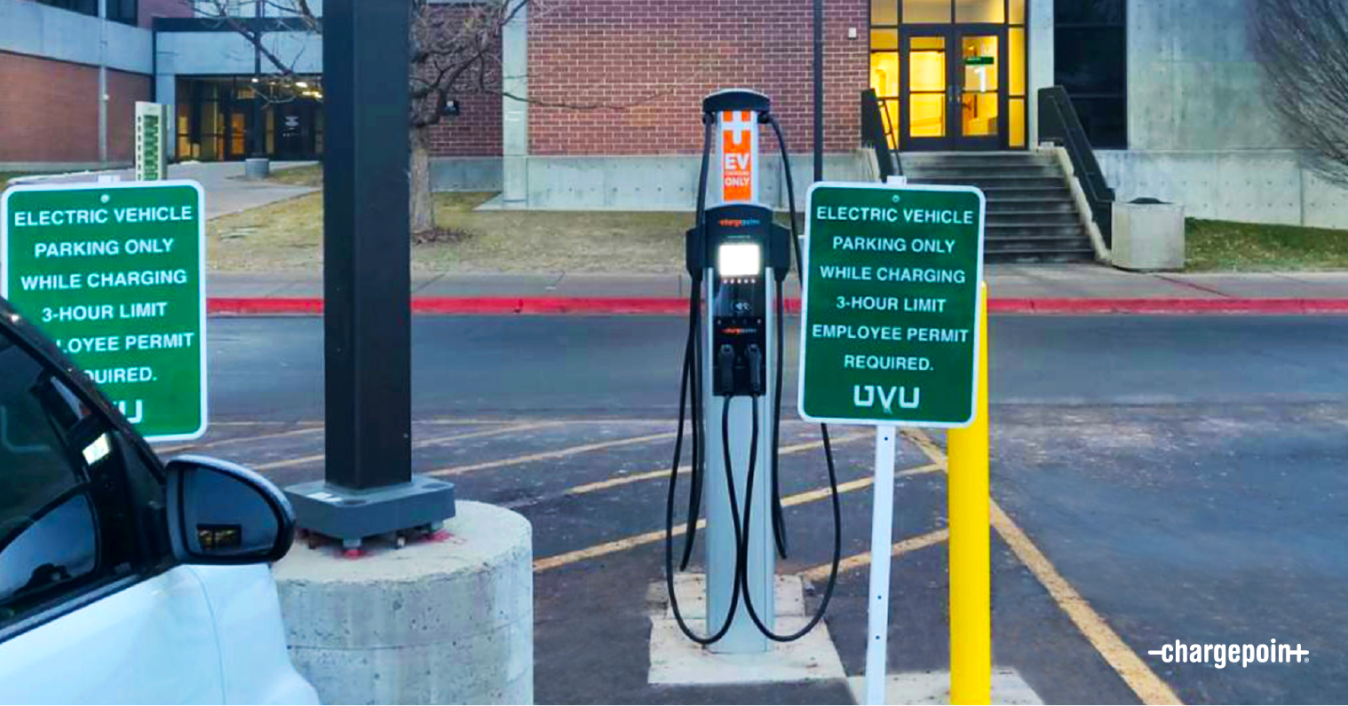 ChargePoint solutions at Utah Valley University