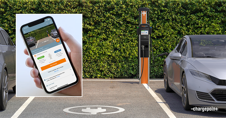 CP6000 stations in the ChargePoint app