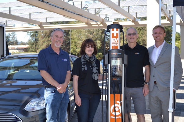 Team ChargePoint at a National Drive Electric week event in 2016.