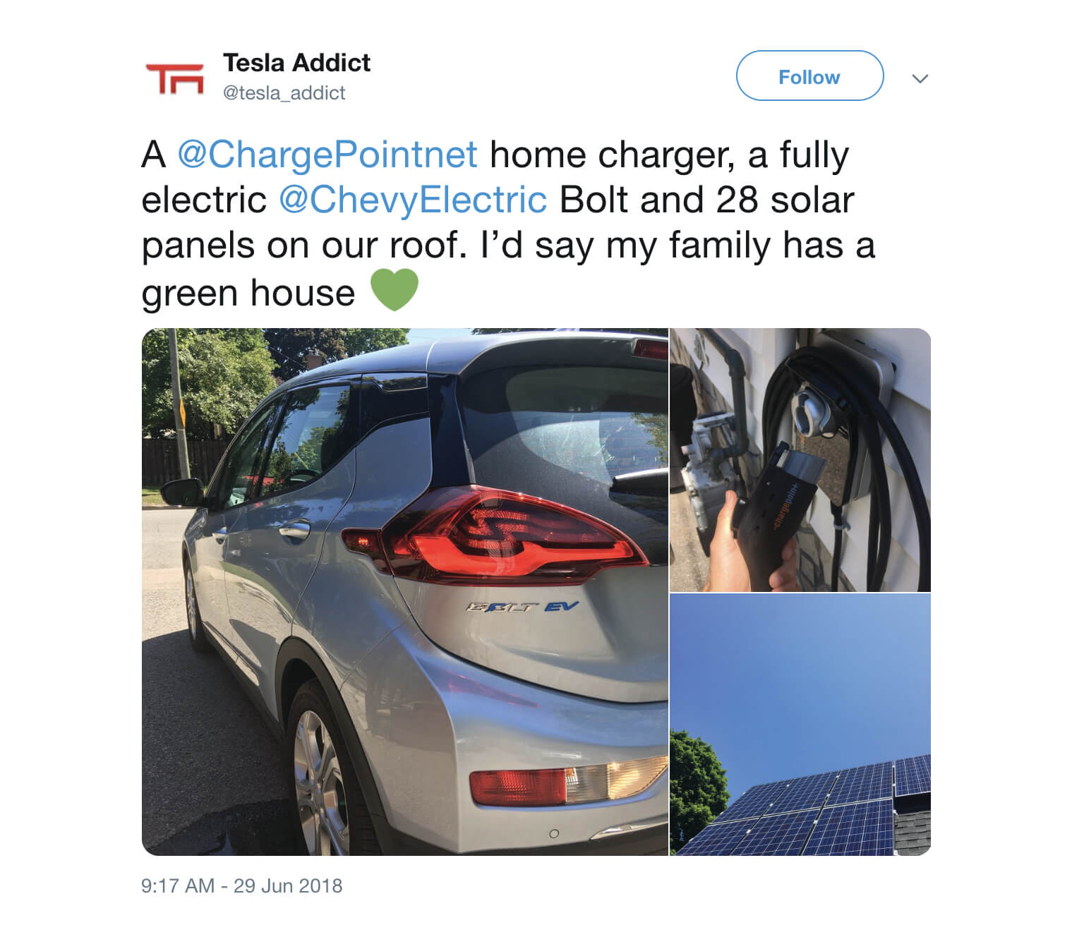 Tweet from @tesla_addict