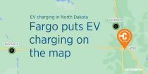 EV charging in Fargo, North Dakota banner