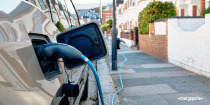 EV charging on UK street
