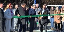 Ribbon cutting ceremony for Marcotte Ford EV charging station