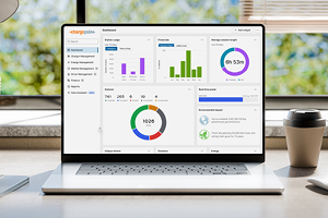 ChargePoint Platform software on a desktop computer