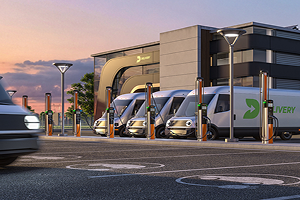 Vans charging on ChargePoint CP6000