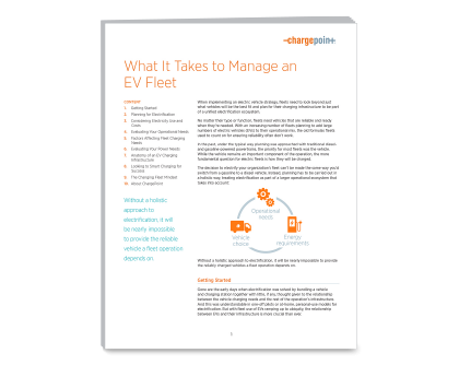 Discover What It Takes to Manage an EV Fleet | ChargePoint
