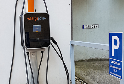 ChargePoint station in Dakosy parking lot