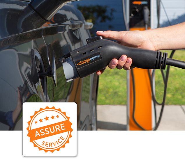 ChargePoint station with Assure service