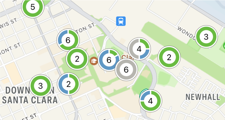 ChargePoint chargers status map