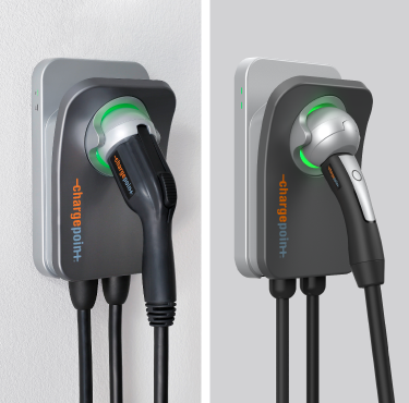 ChargePoint Home Flex installed on wall