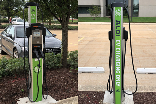 Custom branded ChargePoint CT4000 for ALDI