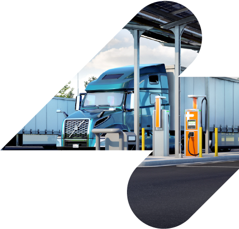 Lightning Bolt Graphic of ChargePoint Express Plus