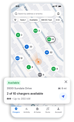 ChargePoint app screen