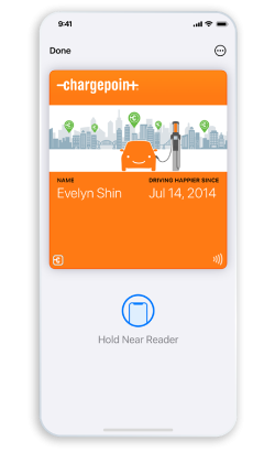 ChargePoint app screen
