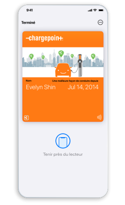 ChargePoint app screen