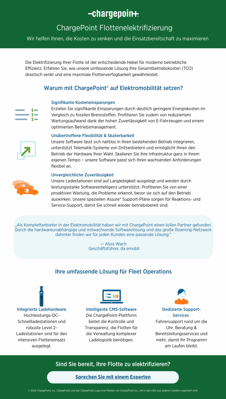 EV charging solutions for your fleet