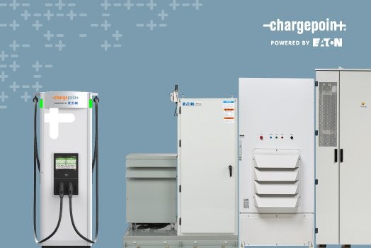 ChargePoint Express system powered by EATON