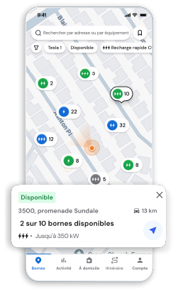 ChargePoint app screen