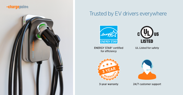 ChargePoint Home Flex trusted by EV drivers everywhere
